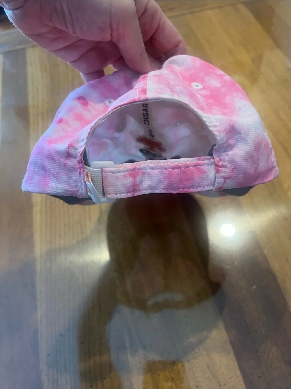 Kiawah Resort Kids Pink Tie-Dye Baseball Cap with Tree Embroidery